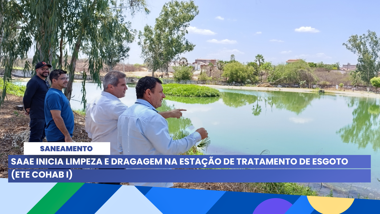 SAAE inicia limpeza e dragagem na Estação de Tratamento de Esgoto (ETE COHAB I)