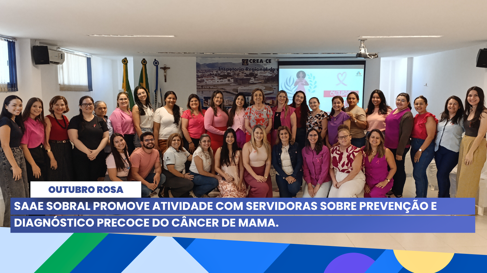 SAAE Sobral promove atividade com servidoras sobre prevenção e diagnóstico pr...